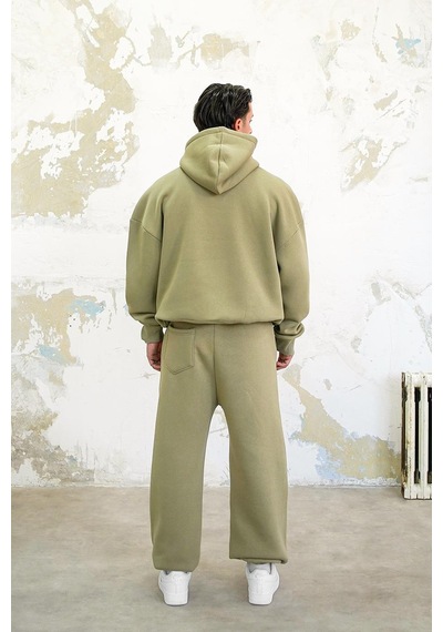 Soft Yeşil Cozy Basic Oversize Sweatshirt Soft Yeşil