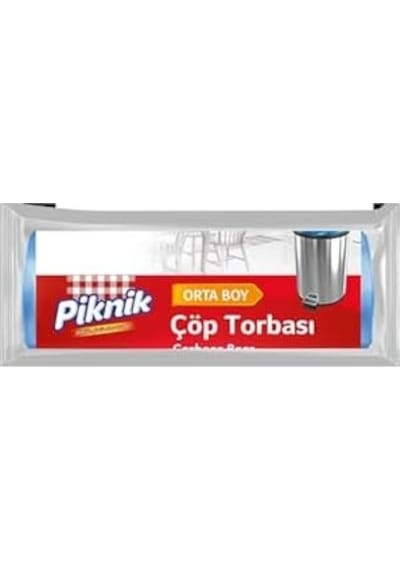 Ernet Çöp Torbası Ekonomik Orta 55x60 Cm 15 Adet 2083