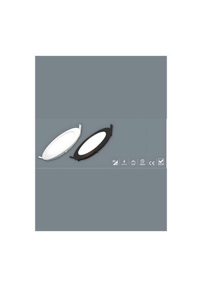 İnoled Yuvarlak Beyaz Kasa Led Panel 18watt - Nıva 2718-02 Gün Işığı Günışığı