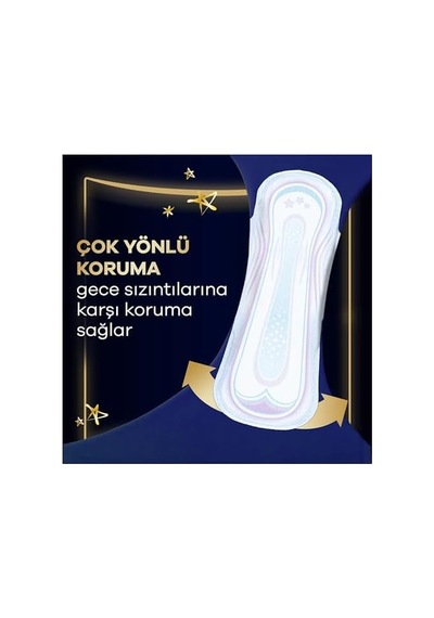 Ultra Hijyenik Ped Gece Ekstra Plus Boy 5 Süper Ekonomik Paket 14 Adet Ped