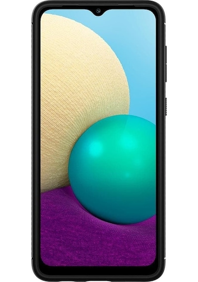 Spigen Galaxy Uyumlu A02 / Galaxy Uyumlu M02 Kılıf Rugged Armor Matte Black