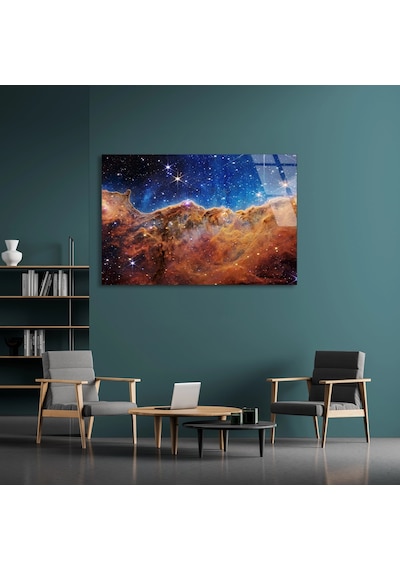 Yıldız Bulutsu - Cam Tablo - Deg1076 70 X 50 Cm