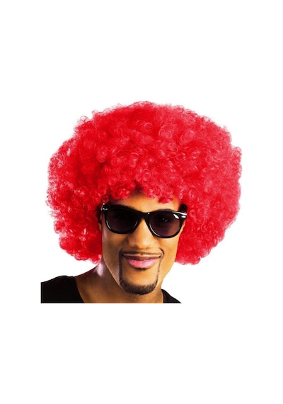 Kırmızı - 995 - Renk Kıvırcık Afro - Csmo-tex - Bonus Peruk