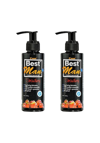 Bestman 150ml Çilek Aromalı Kayganlaştırıcı İkili Set