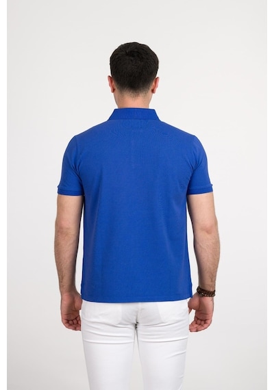 Taş Yıkama Regular Fit Lacost Kumaş Polo Yaka Pamuklu Erkek T-Shi