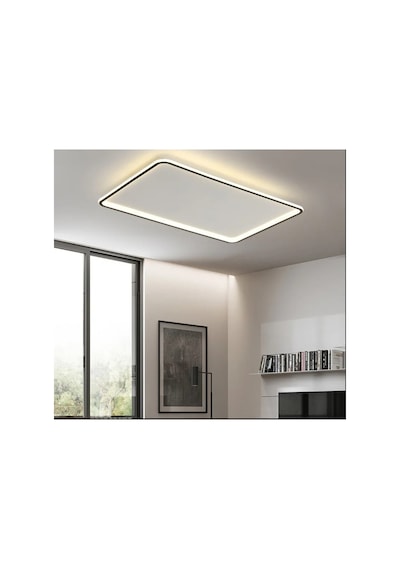 Beyaz 60x40cm Dikdörtgen 6500k Soğuk Beyaz Led Modern Avize