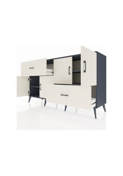 Hyperion Konsol 3 Raflı 2 Çekmeceli 4 Kapaklı 176x44x99 Antrasit-aytaşı Antrasıt/aytası - Antrasıt Hyperion Konsol 3 Raflı 2 Çekmeceli 4 Kapaklı 176x44x99 Antrasit-aytaşı Antrasıt/aytası - Antrasıt