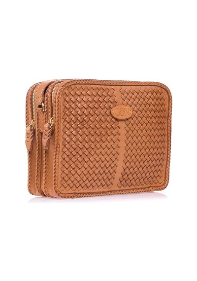 GÖN Gön Handmade Kadın Çapraz Askılı Çanta Camel