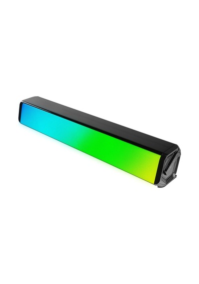Md-s605 2x2 5wx2ch 5 Mod Rgb Ledli Oyuncu Siyah Usb Sound Bar + Kablodan Kumanda Ses Ayarlı Speaker Hoparlör Pc/mp3/mp4/ipad/mobil Aux Çıkışlı Cihazlar İle Uyumludur