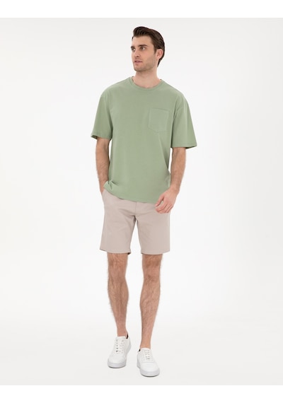 Pierre Cardin Erkek Çağla Tişört Basic 50306991-vr016 Çağla