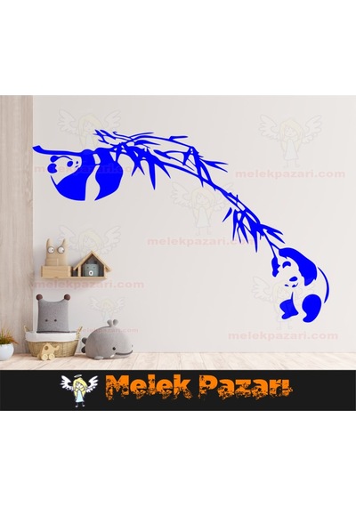 Oynayan Pandalar Çocuk Odası Duvar Sticker