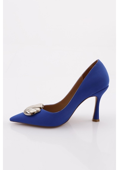 Dgn 9059 Kadın Topuklu Ayakkabı 9059-2125-R6441 Mavi
