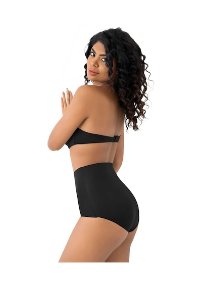 Uniquetrenders Kadın Lazer Kesim Ve Toparlayıcı Slip Külot Korse Siyah