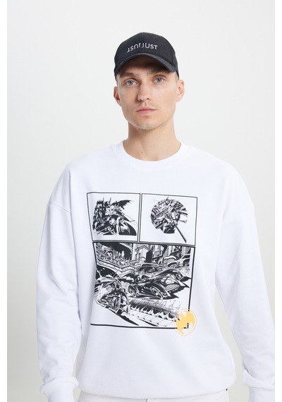 AC&Co / Altınyıldız Classics Erkek Beyaz Batman Lisanslı 3 İplik Loose Fit Bol Kesim Pamuklu Bisiklet Yaka Sweatshirt Beyaz AC&Co / Altınyıldız Classics Erkek Beyaz Batman Lisanslı 3 İplik Loose Fit Bol Kesim Pamuklu Bisiklet Yaka Sweatshirt Beyaz