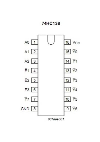 74hc138 Decoder / Demultiplexer Entegresi Dip-16