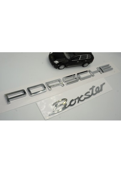 Porsche Boxster Bagaj 3m 3d Abs Yazı Logo Gri Amblem Seti