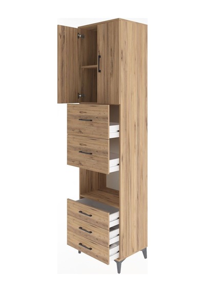Hyperion Dolap 3 Raflı 5 Çekmeceli 2 Kapaklı 60x44x243 Çam-çam Atlas Çam Hyperion Dolap 3 Raflı 5 Çekmeceli 2 Kapaklı 60x44x243 Çam-çam Atlas Çam