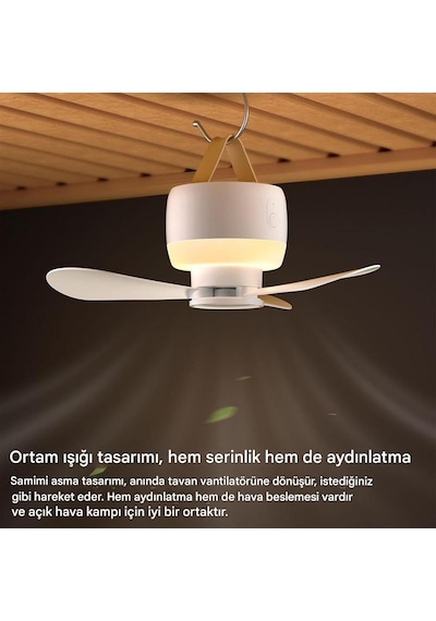 Batur Kamp Tavan Fanı, Usb Tavan Fanı, Açık Havada Sessiz Soğutma F13