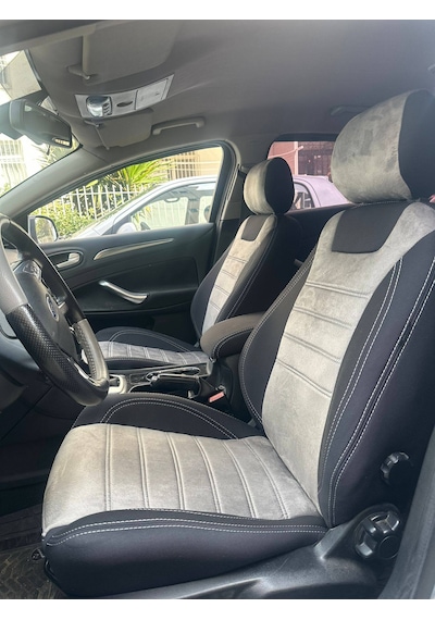Ford Mondeo Uyumlu Araca Özel Deri Oto Koltuk Kılıfı 158584 Siyah