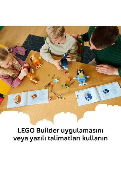 LEGO® Bluey Parçalarla İnşa Edilen Bluey Ailesi 11217 - 5 Yaş ve Üzeri için Karakterler İçeren Oyuncak Yapım Seti (466 Parça)