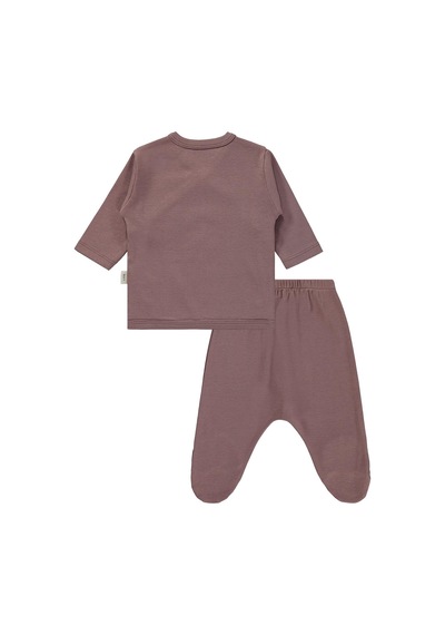Civil Baby 3'lü Basic Zıbın Takımları - Kahve