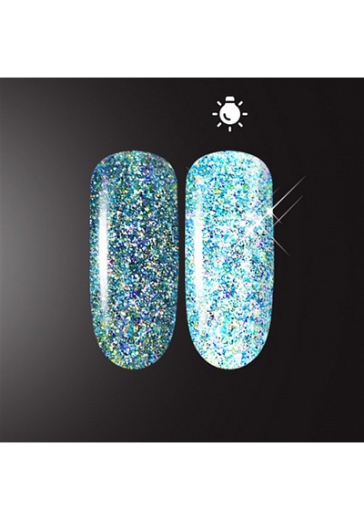 Flash Glow Işığı Yansıtan Pigment Blue 5 Gr - Parlak Mavi Nail Art Tozu