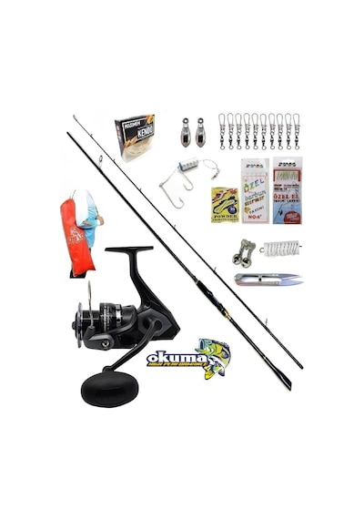 Okuma Wave Power 4000 244cm 8-42gr Zen Pro Karbon Kıyı Spin Olta Takımı Seti