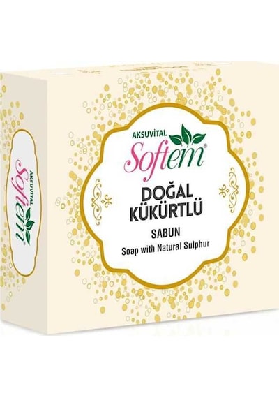 Softem Doğal Kükürtlü Katı Bitkisel Sabun 130 G