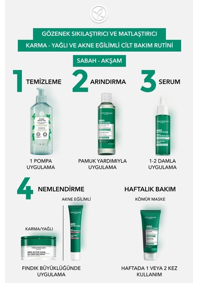 Yves Rocher Arındırıcı Gözenek Sıkılaştırıcı Tonik-süksinik Asit&çinko-sebo Active Clear Botanik Kompleks-150ml