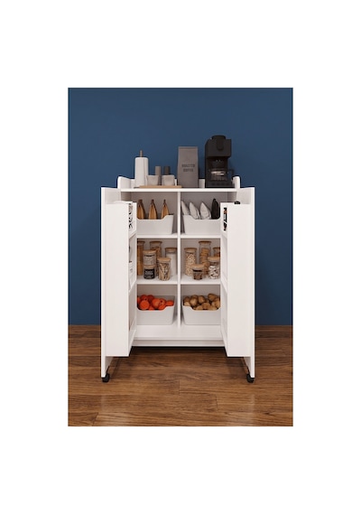 Lüks 2 Kapılı Çok Amaçlı Kiler Dolabı %100 MDF Erzak Organizer Dolabı MK08 Lüks 2 Kapılı Çok Amaçlı Kiler Dolabı %100 MDF Erzak Organizer Dolabı MK08