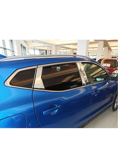 Nissan Qashqai 2014 Sonrası Orta Direk 8 Parça Paslanmaz Çelik