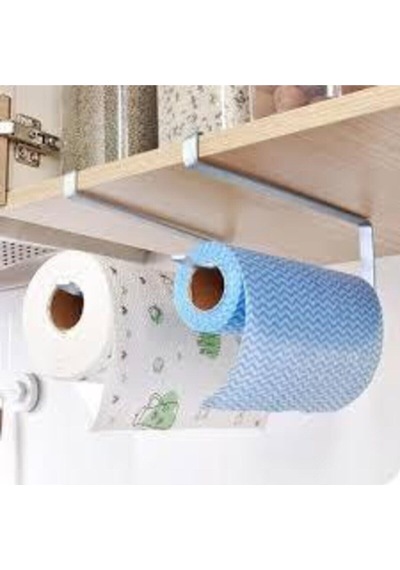Dolap Içi Raf Altı Geçmeli Kağıt Havluluk Askılığı Banyo Askısı Plastik Beyaz Diğer