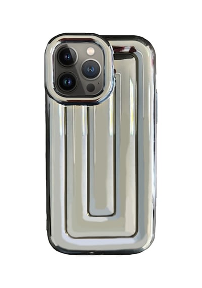 Apple Uyumlu iPhone 13 Pro Rudra Seri Labirent Desen 3d Metalik Silikon Kapak