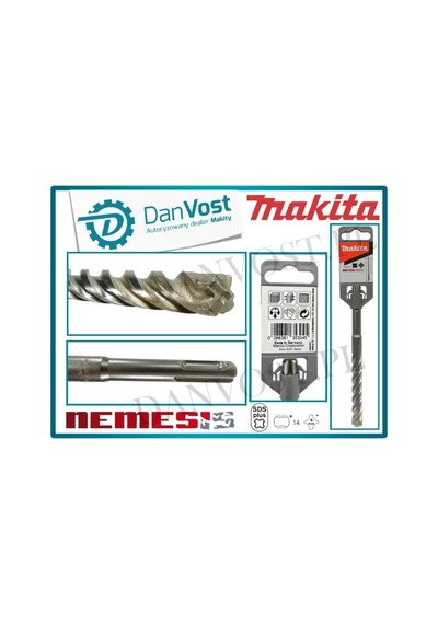 Makita B-11776 Nemesis 8 x 110mm Sds Plus Uç 4 Elmaslı