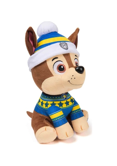 Paw Patrol Sesli Holiday Peluş 20 Cm 87323 Chase Çok Renkli