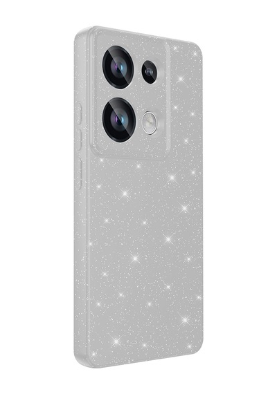 Xiaomi Redmi Note 13 Pro 4g Kılıf Kamera Korumalı Simli Silikon Üstün Koruma Pazarplus Mor