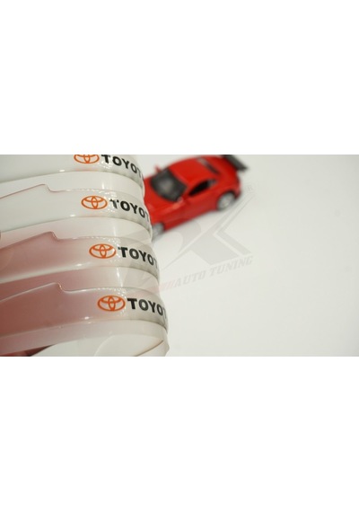 Toyota Uyumlu Logo Kapı Kenarı Koruma Şeffaf Kauçuk 3M Band New Style