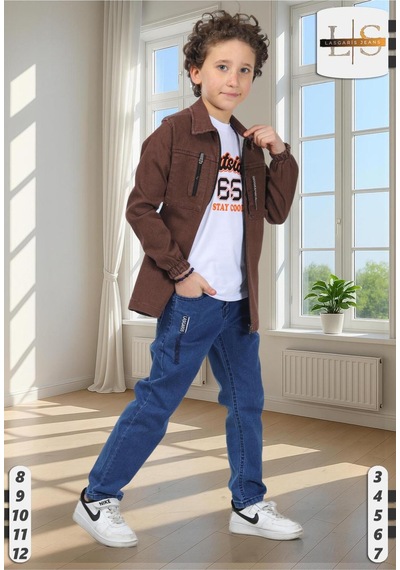 Lasgaris Jeans Erkek Çocuk Kahverengi