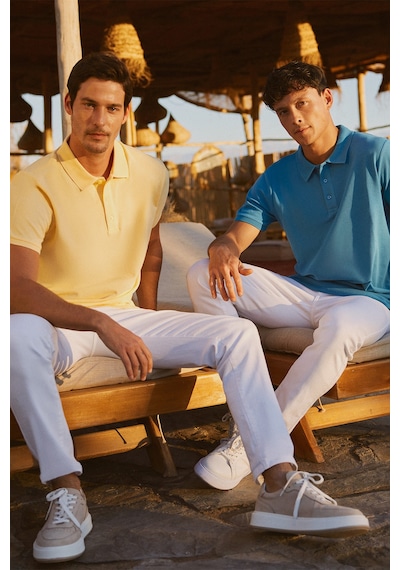 AC&Co / Altınyıldız Classics Altinyildiz Classics Erkek Sarı Slim Fit Dar Kesim Polo Yaka %100 Pamuk Tişört 4A4820200001SARXL Sarı AC&Co / Altınyıldız Classics Altinyildiz Classics Erkek Sarı Slim Fit Dar Kesim Polo Yaka %100 Pamuk Tişört 4A4820200001SARXL Sarı