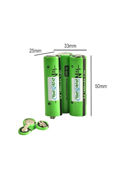 Moser 1871-7960 Chromstyle Uyumlu 3.6v Nimh 1800mah