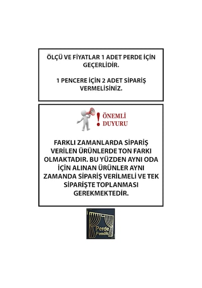 Pano Fon Perde Koyu Vizon Krem Tek Kanat Krem