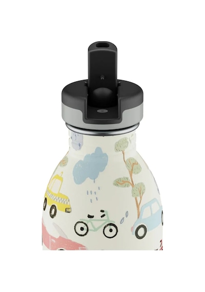 Kids Bottle Adventure Friend Pipetli Paslanmaz Çelik Çocuk Su Matarası 500 Ml Renkli