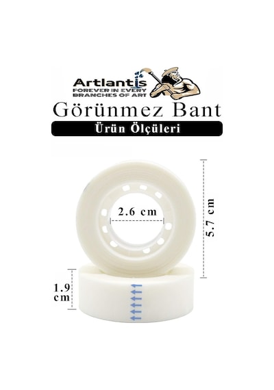 Görünmez Bant 19x33 Metre 1 Adet Şeffaf Görünmez Bant Aydınger Yazılabilir Mat Bant Büro Bandı Selefon Bant 1