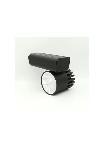 Silindir Raylı Tasarruflu Led Spot Armatür Lamba 40 Watt Siyah