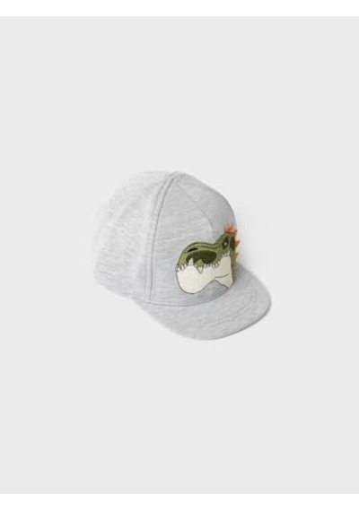 Name It Erkek Bebek Nmmmonte Gıgantosaurus Cap Vde Cap Şapka Açık Gri Melanj 48/49 4 Yaş