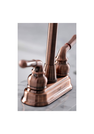 Kingston Brass Kb496 Magellan Bar Musluk, Antik Bakır, 2,75 X 2,75 X 2,13 30.000 Mah