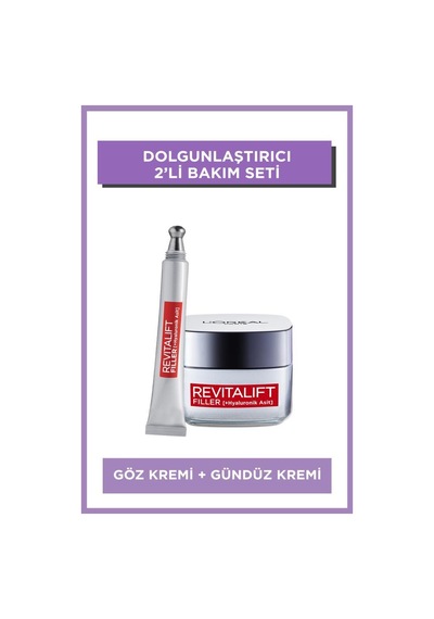 L'Oreal Paris Revitalift Filler Gündüz Bakım Kremi 50 ML + Göz Kremi 15 ML