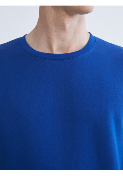 Lcwaıkıkı Basic Lacivert Bisiklet Yaka Erkek Kalın Sweatshirt