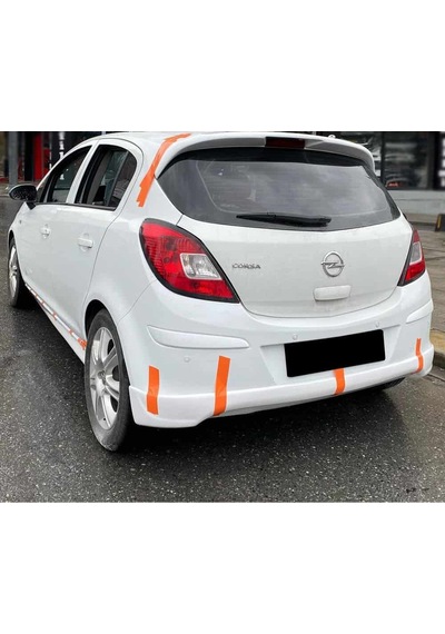 Opel Corsa D Arka Ek Plastik Siyah Difüzör 2006-2014 Arka-bodykit-ek-karlık
