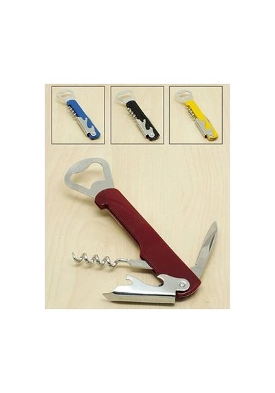 Çok Amaçlı Ve Kullanışlı Metal Tirbişon - Açacak 4 Fonksiyonlu Renkli